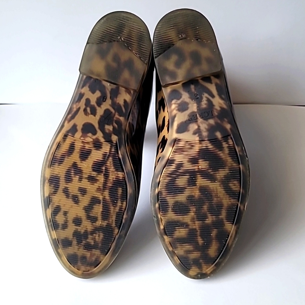 J. Crew Chelsea 🐆 Leopard Rain Boots, size 9 - Picture 5 of 12